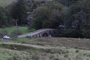 una vista del parque nacional de dartmoor en devon desde la cumbre foto