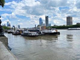 London in the UK in June 2022. A view of the River Thames in London photo