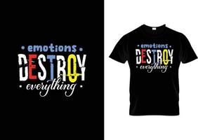 Destroy typography for t shirt design print vector