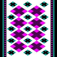 geometric pattern vecter violet green and black in white bacground vector