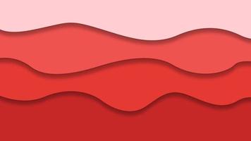 Abstract wave background with papercut style vector