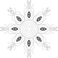 mandalas para colorear vector