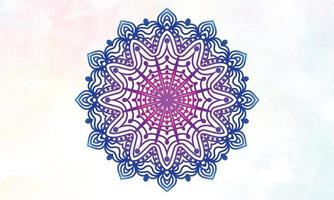 diseño de mandalas patrón de encaje redondo ornamental. vector