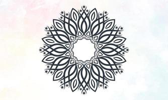 diseño de mandalas patrón de encaje redondo ornamental. vector