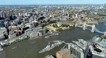 An aerial view of London photo