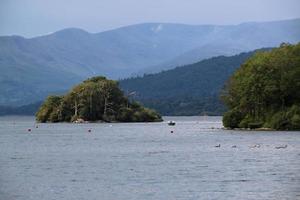 A view of Lake Windermere in the evening photo