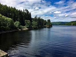 A view of Lake Vyrnwy in Mid Wales photo