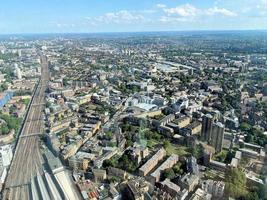 An aerial view of London photo