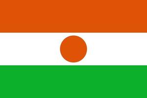 Flat Illustration of Niger flag vector