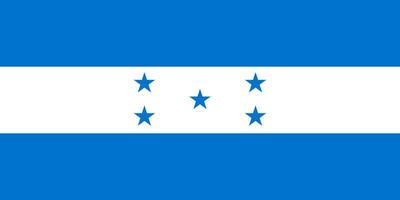 Flat Illustration of Honduras flag