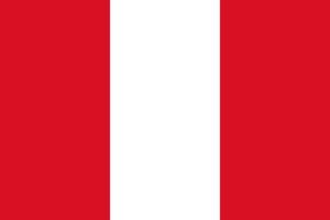 Flat Illustration of Peru flag vector