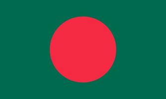 Flat Illustration of Bangladesh flag vector