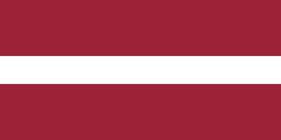 Flat Illustration of Latvia flag vector