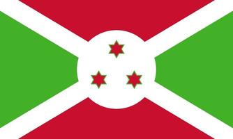 Flat Illustration of burundi flag vector