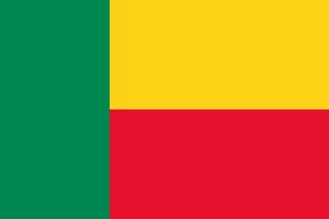 Flat Illustration of benin flag vector