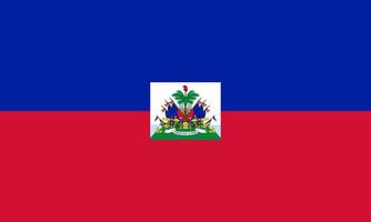 Flat Illustration of Haiti flag vector