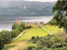 A view of Urquhart Castle in Scotland photo