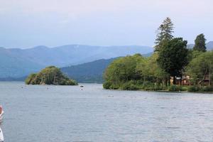 A view of Lake Windermere in the evening photo