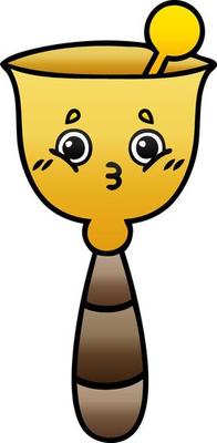 gradient shaded cartoon school bell