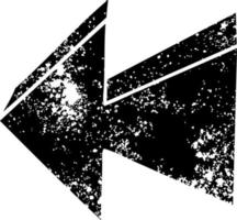 quirky distressed symbol arrow vector