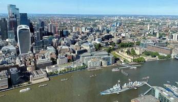 An aerial view of London photo