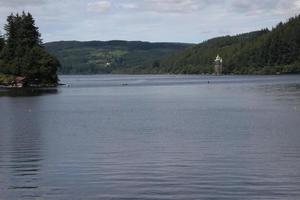 A view of Lake Vyrnwy in Mid Wales photo