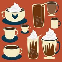 Glass Cup of Coffee vector