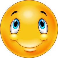 Thinking emoticon smiley vector