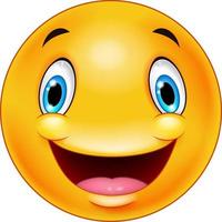 Happy smiley emoticon face vector