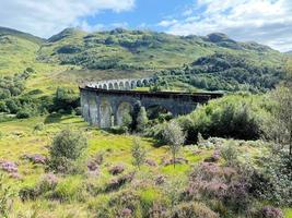 A view of the Glenfinnan Viaduct in Scotland photo