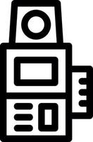 Camera Meter Line Icon vector