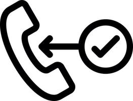 Call Line Icon vector