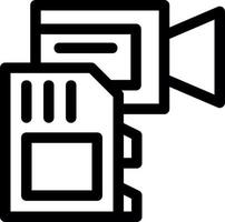 Camera Drive Line Icon vector