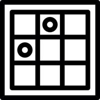 icono de línea de juego de ajedrez vector