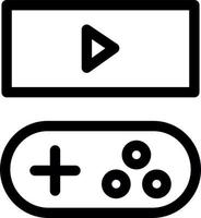 Game Streaming Line Icon vector