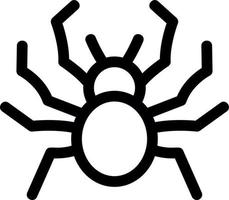 Spider Line Icon vector