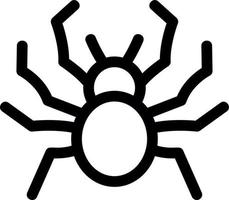 Spider Line Icon vector