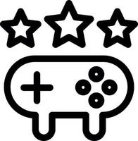 Game Ranking Line Icon vector