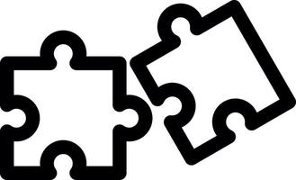 Puzzle Line Icon vector