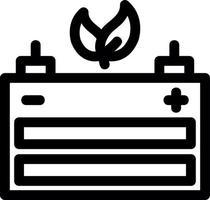 Bio Battery Line Icon vector