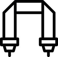 Camera Strap Line Icon vector