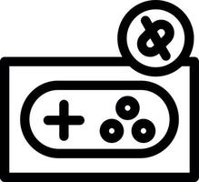 Game Disconnect Line Icon vector