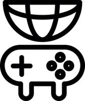 Global Gaming Line Icon vector