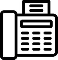 Fax Line Icon vector