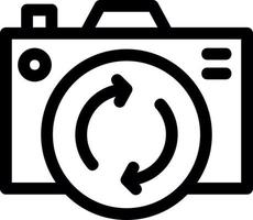 Front Camera Line Icon vector