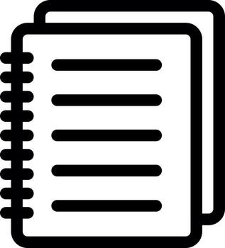 Notebook Line Icon vector