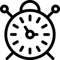 Alarm Clock Line Icon vector