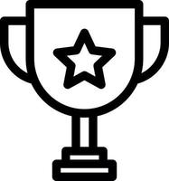 Trophy Line Icon vector