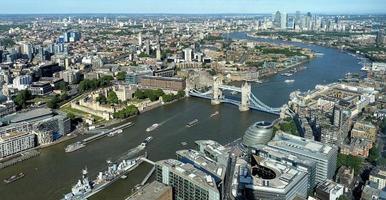 An aerial view of London photo