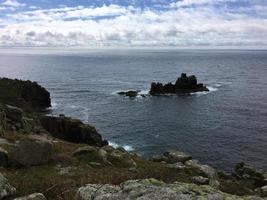 A view of the Sea at Lands End in Cornwall photo